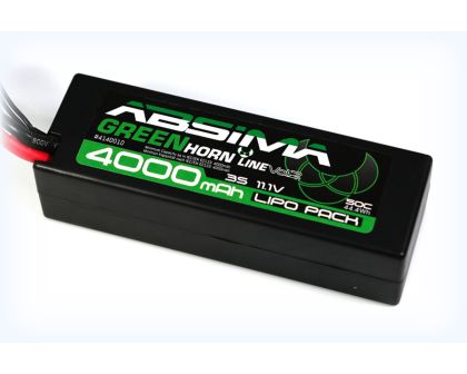 Absima LiPo Stick Pack 11.1V 50C 4000 Hardcase T-Plug AB-4140010