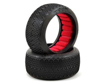 AKA Buggy Reifen 1:8 Typo Clay mit roten Einlagen AKA14015CR