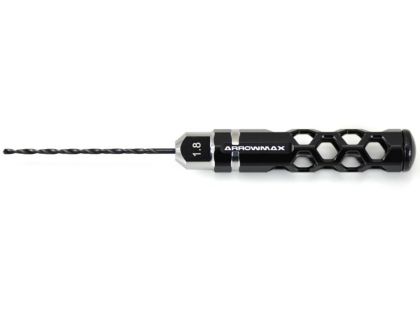 ARROWMAX Drill 1.8mm Long for 1/32 Mini 4WD Black