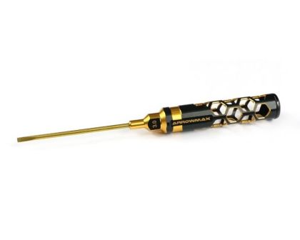 ARROWMAX Flat Head Screwdriver 3.0x100mm Black Golden