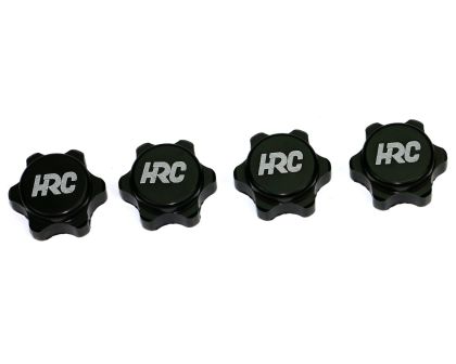 HRC Racing Radmutter 1/8 17mm x 1.25 geriffelt geschlossen TSW PRO Schwarz
