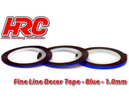 HRC Racing Feines Liniendekor Klebeband 1.0mm x 15m Blau Metallic 15m