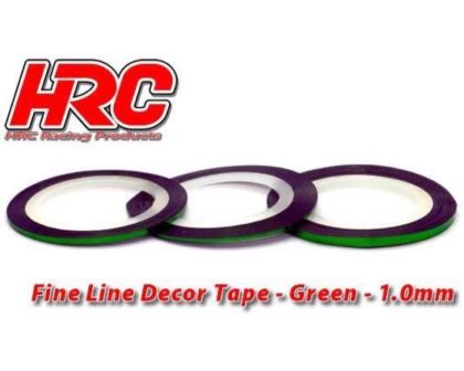 HRC Racing Feines Liniendekor Klebeband 1.0mm x 15m Grün Metallic 15m