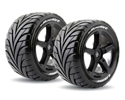 LOUISE T-ROCKET Reifen Sport Compound auf Speichen Felge schwarz
