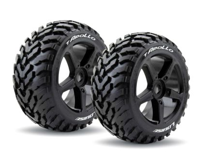 LOUISE T-APOLLO Reifen Sport Compound auf Speichen Felge schwarz LOUT3252B