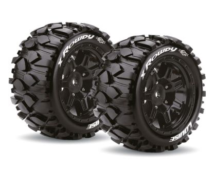LOUISE X-ROWDY Sport Reifen Felge schwarz für X-MAXX