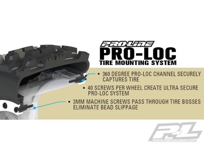 ProLine Badlands MX43 Reifen auf Impulse Pro-Loc Felge für Traxxas X-Maxx