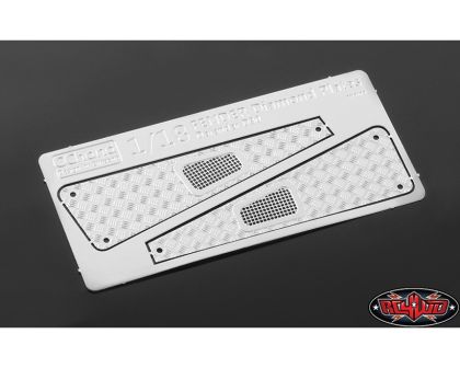 RC4WD Metal Front Side Hood Diamond Plates for 1/18 Gelande D90