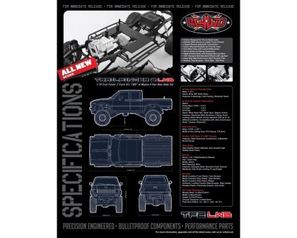 RC4WD Trail Finder 2 Truck Kit LWB Mojave II 4-Door Body Set