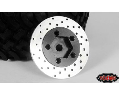 RC4WD 1.9 5 Lug Steel Wheel Hex Hub with Brake Rotor