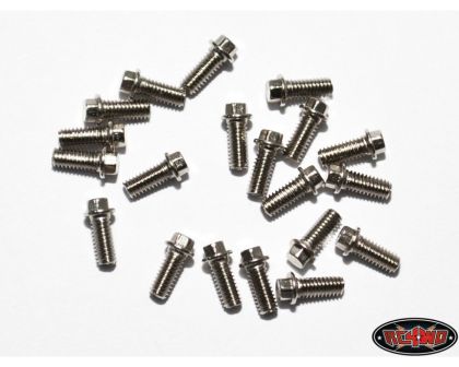 RC4WD Miniature Scale Hex Bolts M2.5 x 6mm Silver