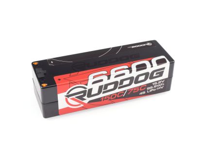 RUDDOG Racing 6600mAh 150C/75C 15.2V LCG 1/8 Pack LiPo HV Akku