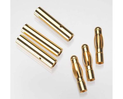 Tekin Banana 4.0mm Gold Power Connector 3 sets