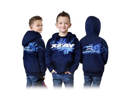 XRAY Junior Sweater Hooded With Zipper Blue M/140cm