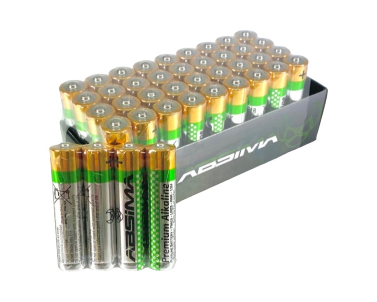 Absima Premium Alkaline Batterien AAA 1.5V 40er Big Pack Absima AB-4120013  4120013 - MK Racing RC Car Shop