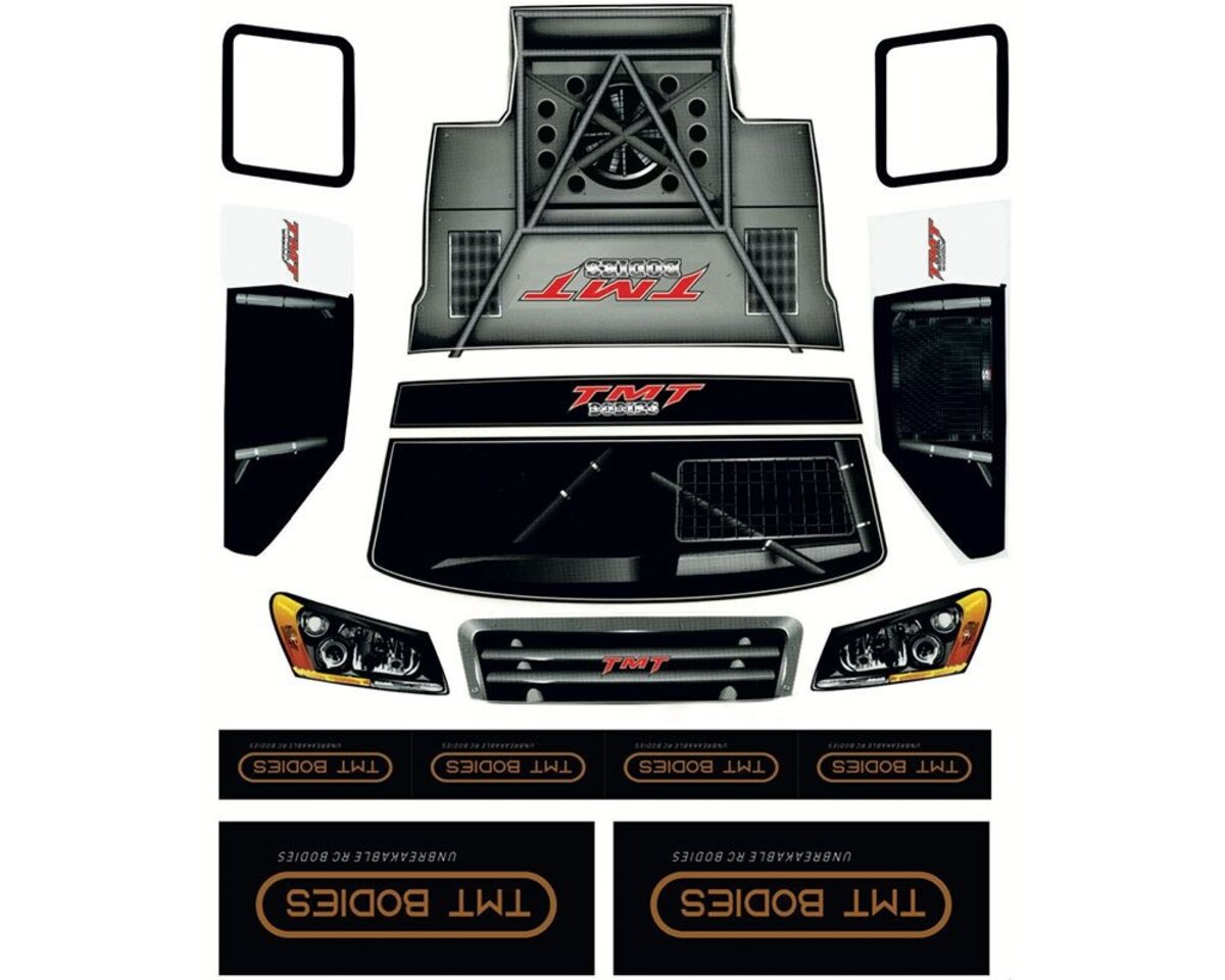 TMT Karosserie unbreakable V2 schwarz mit Sticker für Traxxas Slash TMT  Bodies TMTSL-S - MK Racing RC Car Shop